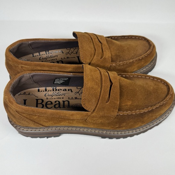 NEW L.L. Bean Women's Size 6.5 M Brown Suede Camden Hill Penny‎ Loafer Shoes - Picture 9 of 12